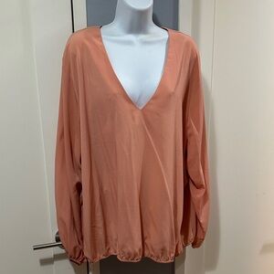 Universal Standard Apricot Blouse Sz L (22-24)